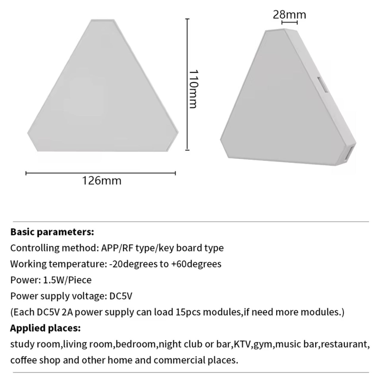 Triangular Quantum RGB Lamp