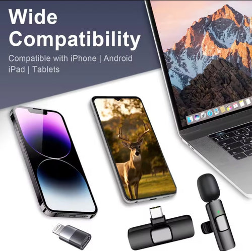 HITOZON Professional Wireless Lavalier Microphone